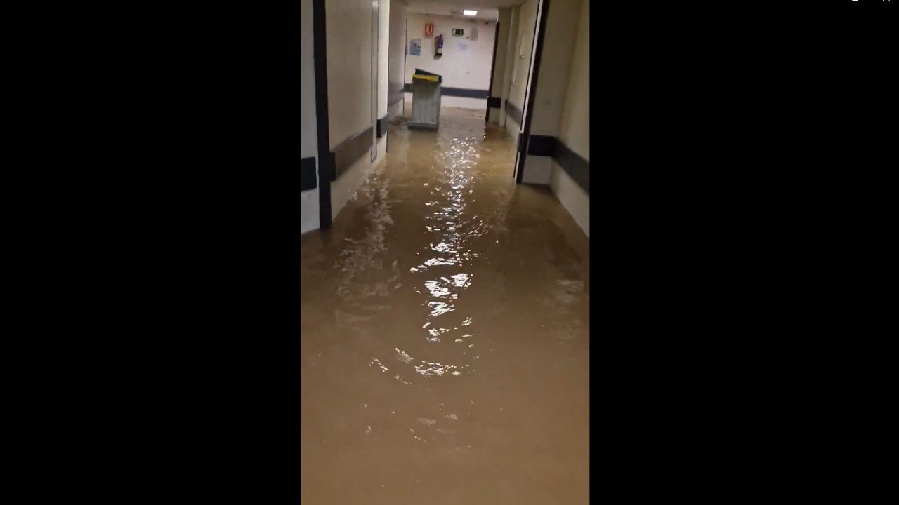 Flooding crisis at Ayuso Hospital due to Begoña Metro pipe break