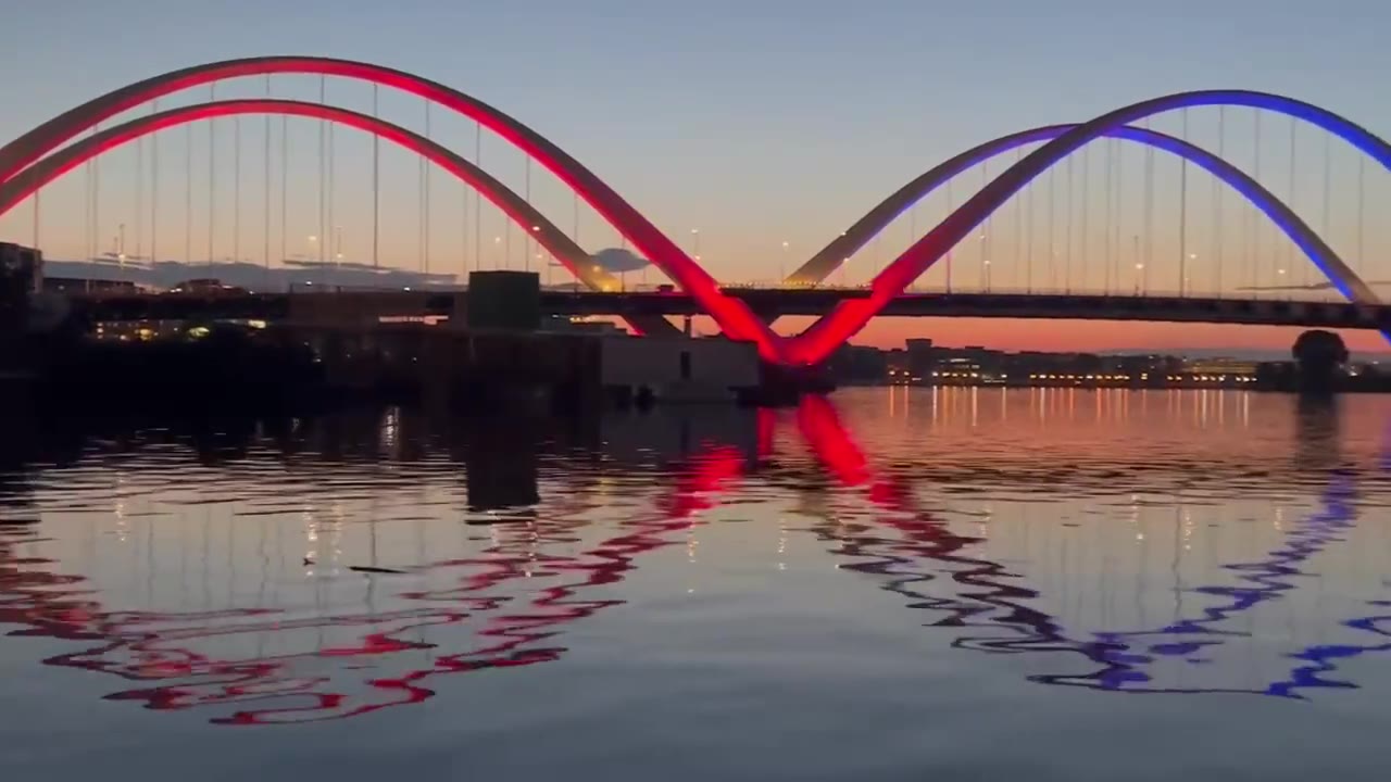 Spectacular independence: Douglass Bridge lights up with patriotic colors