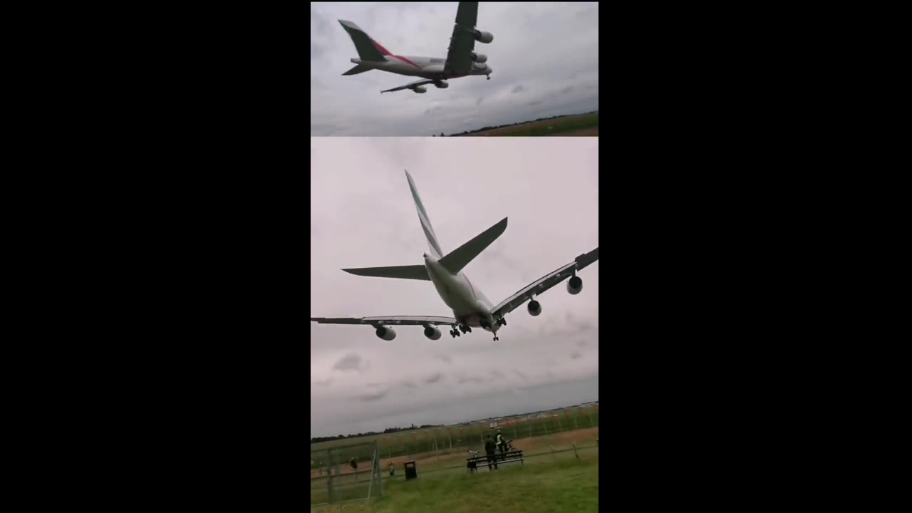 Emirates Airbus A380 encounters tire burst on landing at Birmingham Airport