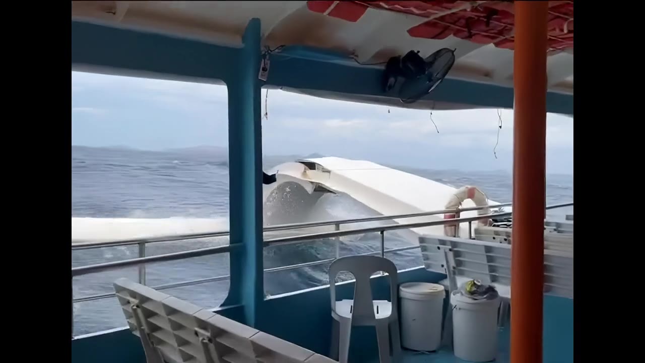 Perilous journey: boat mishap amid typhoon season in Mindanao, Philippines