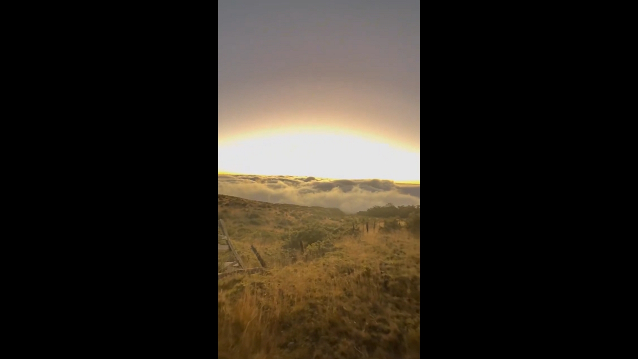 Sunrise climb on Haleakalā during tsunami alert in Maui, Hawaii