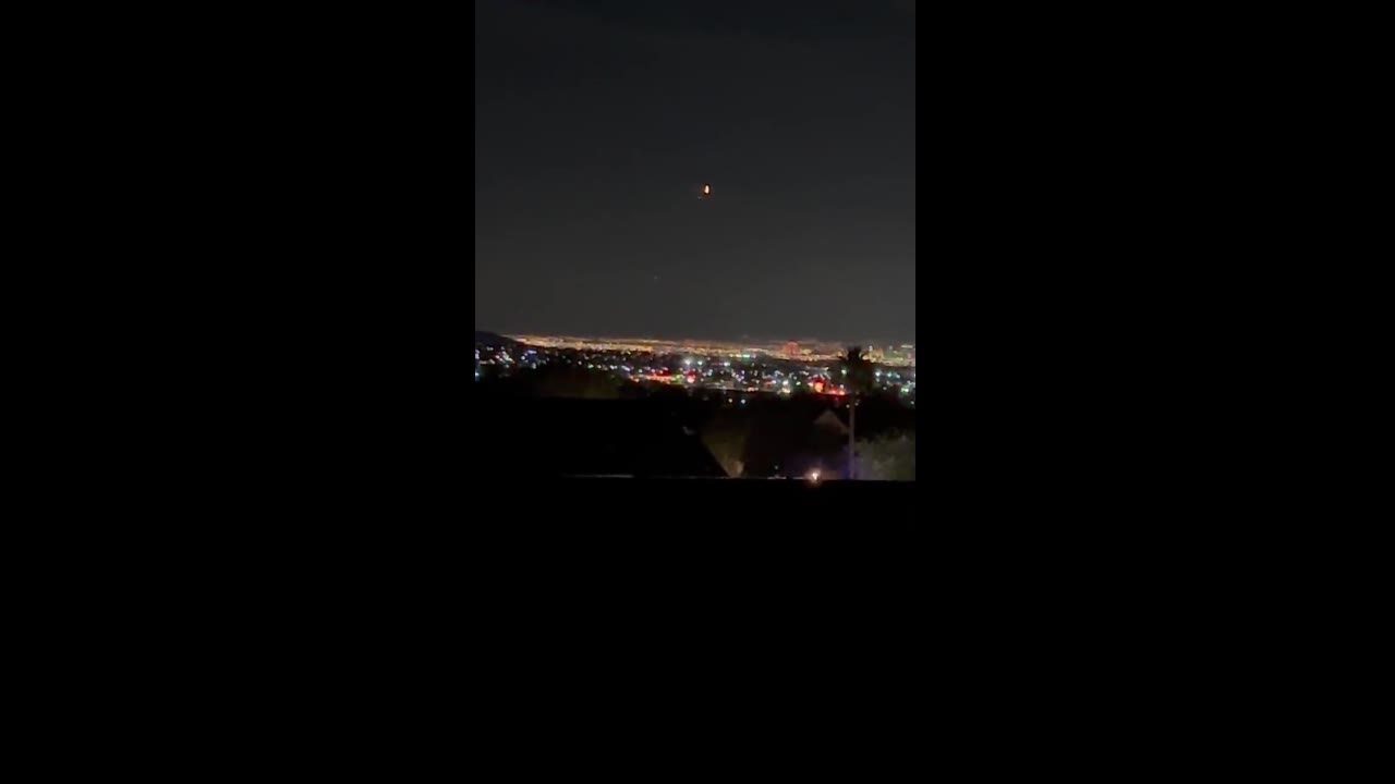 Enigmatic glitter: mysterious shiny object spotted hovering above Las Vegas