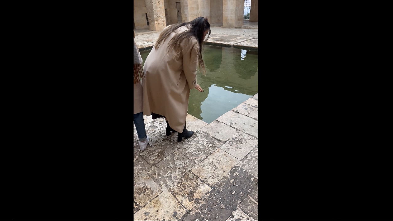 Wishful toss: a humorous twist of fate at Kasımiye Madrasah, Mardin, Turkey