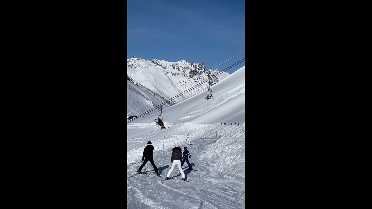 Avalanche sweeps through Serre Chevalier ski resort in Alpes-Côte d'Azur, France