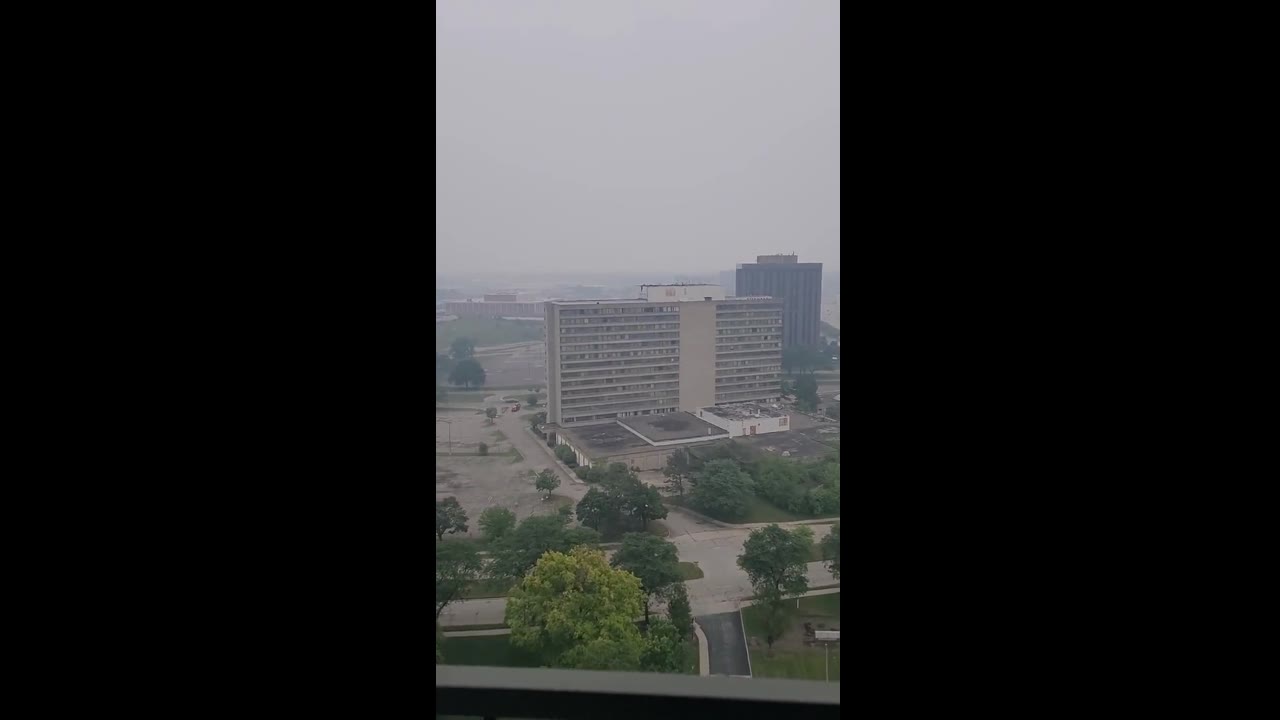 Michigan's skyline vanishes: Detroit engulfed in smoke as Canadian wildfires blanket the region