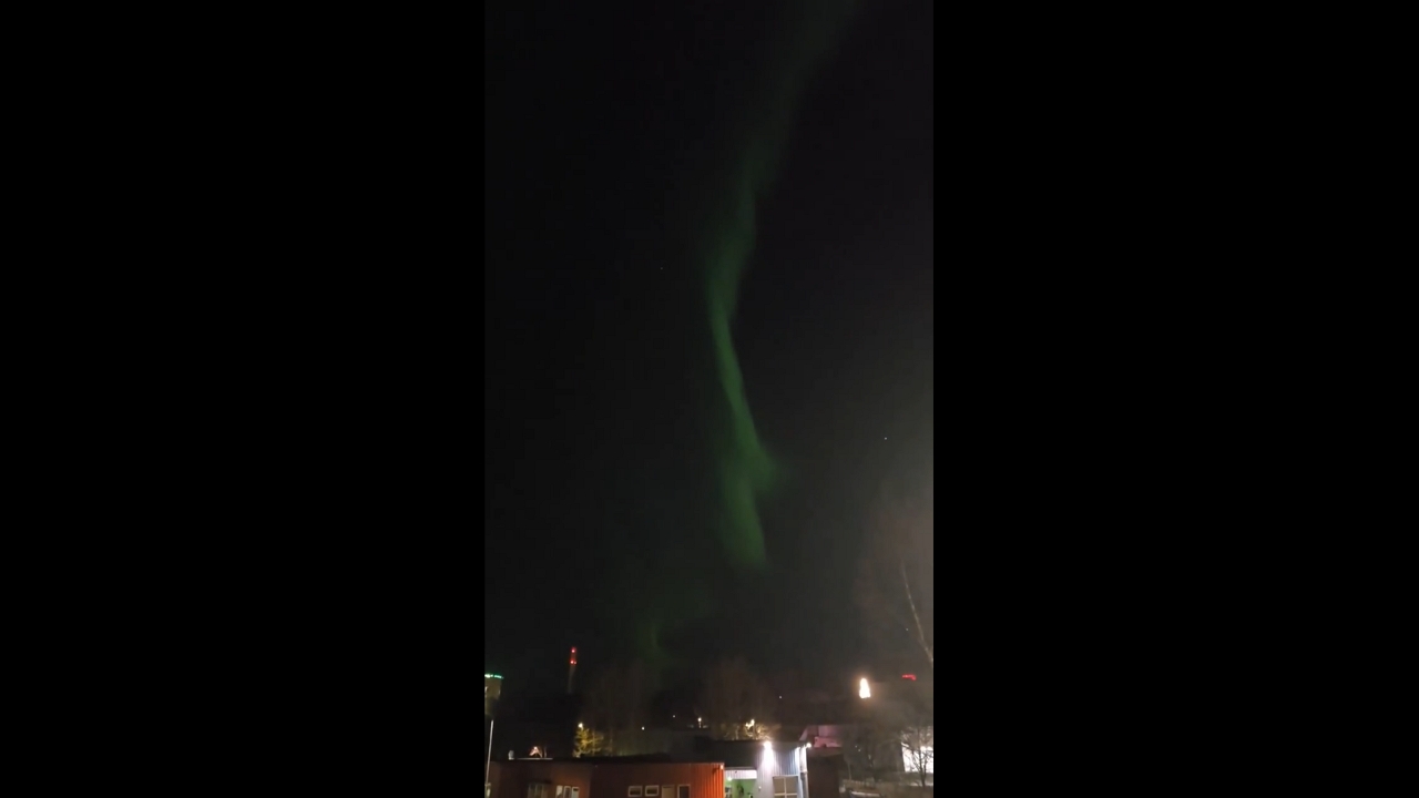 Brilliant aurora borealis over Bodø, Norway, Norway