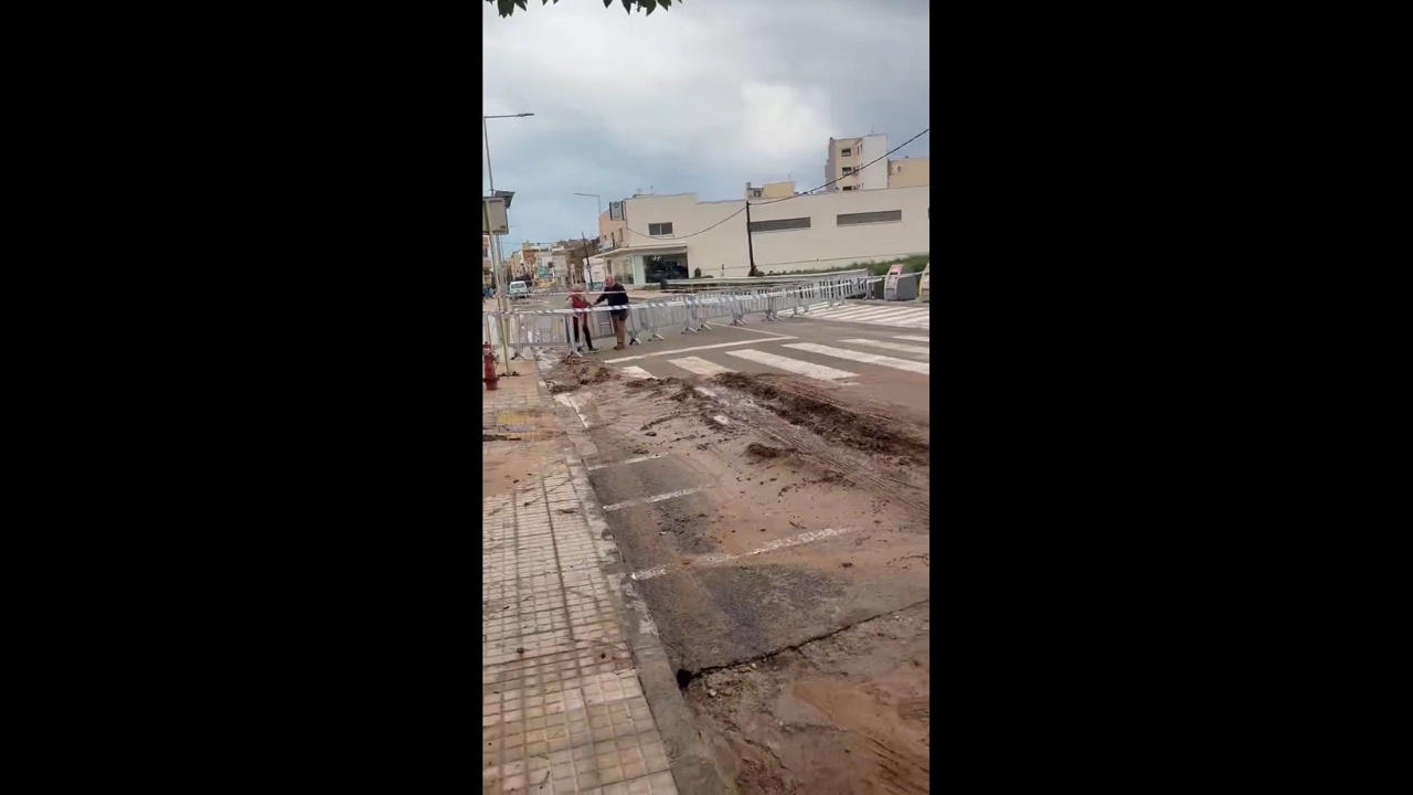 Drought zone left immobilized after devastating flood in La Ràpita, Spain