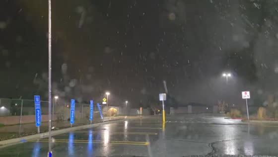 Snow levels drop during Christmas storm in Nevada, USA