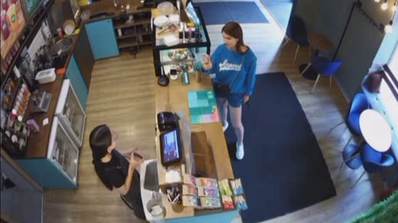 Customer throws stapler at barista during coffee shop dispute in Krasnoyarsk, Russia