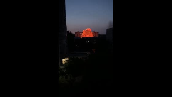 Shahed drone strikes trigger explosions and fires in Zaporizhzhia, Ukraine