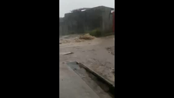 Sudden muddy water eruption amid heavy rain in Kinshasa, Democratic Republic of the Congo