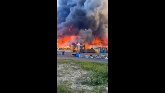 Drone strikes hit logistics centers and oil depot in Kotovsk, Russia
