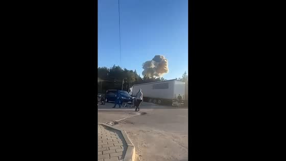 Russian drone strikes near Yahodyn border crossing in Volyn, Ukraine