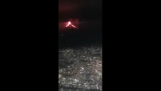 Epic aerial view: Mount Etna unleashes spectacular eruption over Sicily