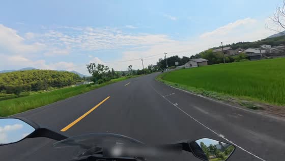 Motorcycle rider loses control and crash into a tree in Anhui, China
