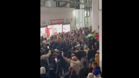 Syrian fans insult the United States during friendly match in Volgograd