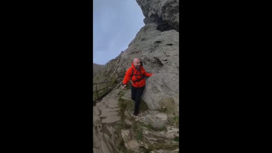 Surviving storm Gerrit: cliffside battle at 60mph winds