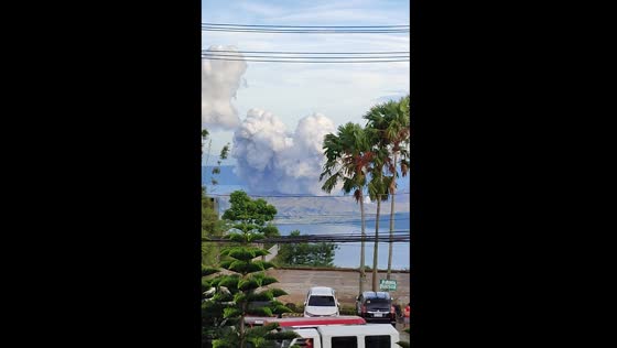 Taal volcano erupts in Tagaytay, Philippines