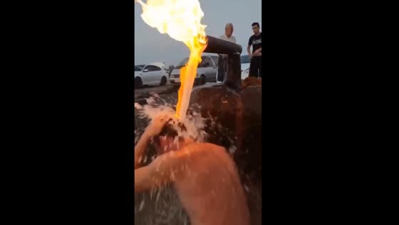 Tourists take a 'burning' plunge in Dagestan's 'Goryachka' spring