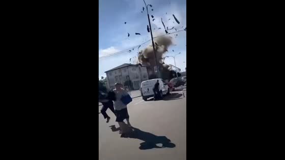 Tactical medics training center hit in Kharkiv, Ukraine