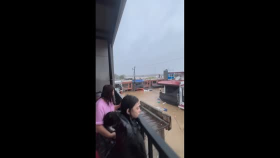 Severe flooding at Deca Homes in Talisay, Cebu, Philippines