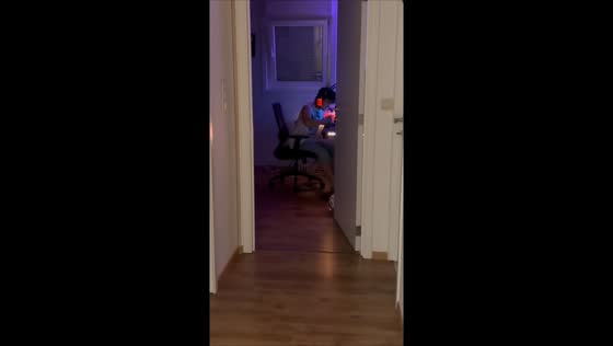 Boy gets frustrated while playing video game in Ohey, Belgium
