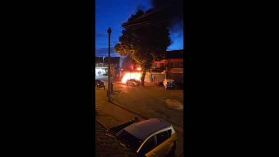 Explosions heard as house fire engulfs property in Birmingham, UK