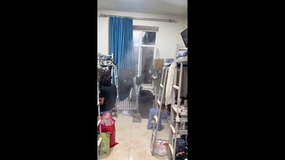 Extreme cold air rushes into university dorm in Heilongjiang, China