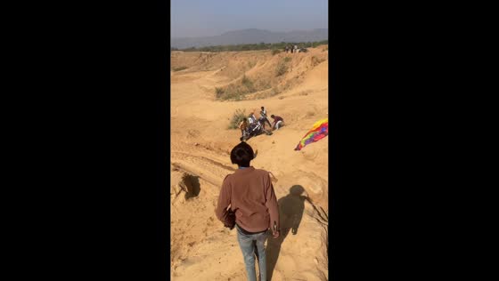 Paraglider crashes at event in Pushkar, Rajasthan, India