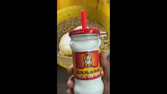 Sleeping goat wakes up to drink milk bottle in Henan, China