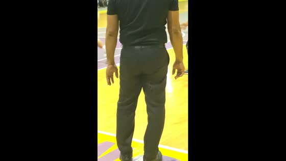 Cockroach invades basketball referee's pants during game