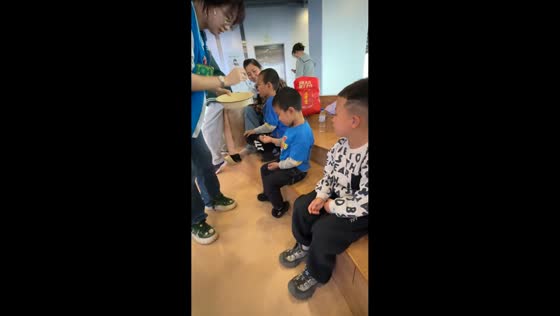 Boy reacts to smoking candy in Jilin, China