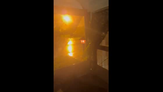 Transformer fire in Bradenton as Hurricane Milton strikes Florida