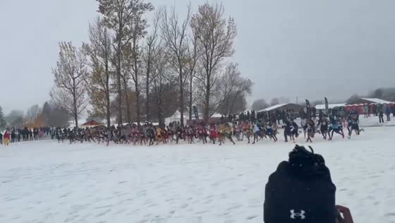 National Juco Championships amid snowy conditions in Iowa, USA