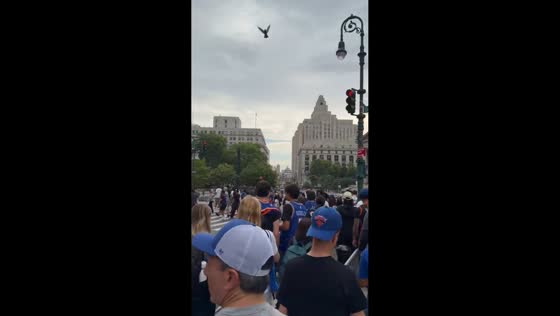 Huge crowds gather for New York Knicks championship parade in New York, USA