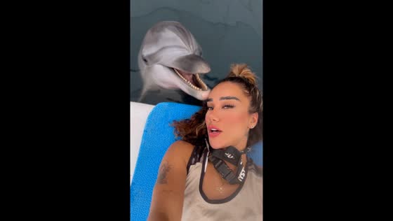 Dolphin imitates 'Mama' in interaction with caretaker in Antalya, Türkiye