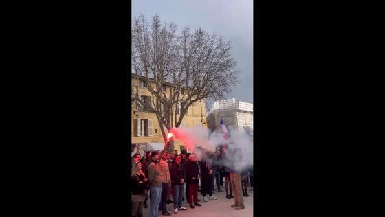 Peaceful tribute held for young activist Quentin in Aix-en-Provence, France