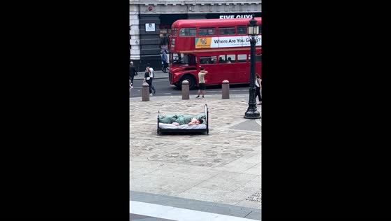 Urban bedside: sleeping midst Liverpool's bustle