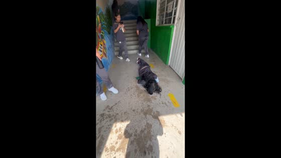 Woman slips and falls while playing with friends in Mexico