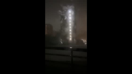 Strong winds batter as Typhoon Tino passes through Mandaue, Cebu, Philippines