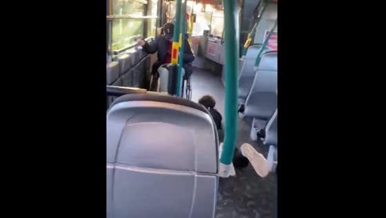 Boy falls after bus brakes heavily in Bedfordshire, UK
