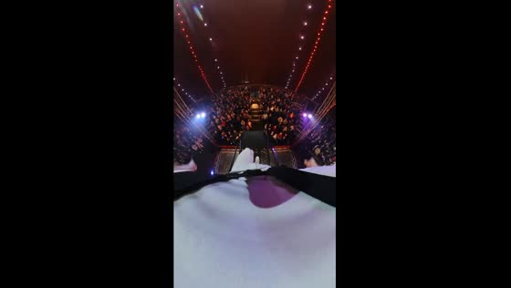 Wheel of death front flip: daredevil circus act!