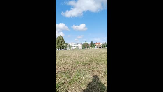 Soccer ball accidentally hits someone on the head in Wałbrzych, Poland