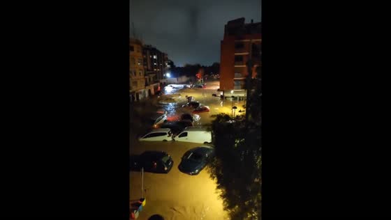 Heavy rains cause severe flooding in Benetússer, Valencia