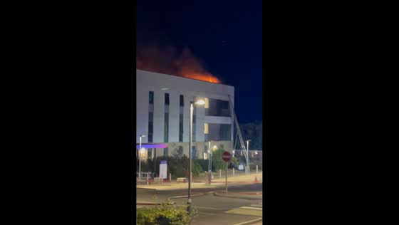 Major fire breaks out at Brackley Medical Centre in England, UK