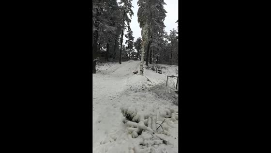Woman’s shoe slips during snowy slide in Sichuan, China