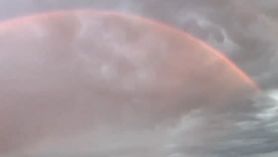 Sunset rainbow at South Table Mountain, Golden, CO