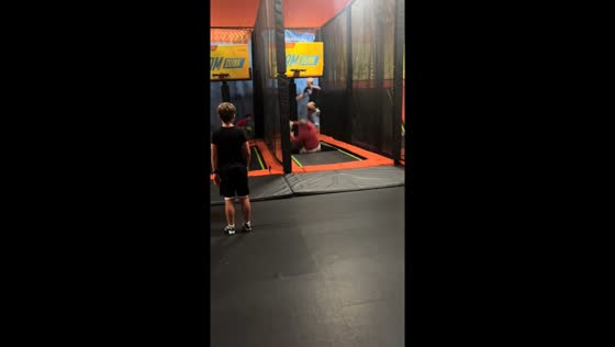 Man breaks through trampoline during jump in Overland Park, Kansas, USA
