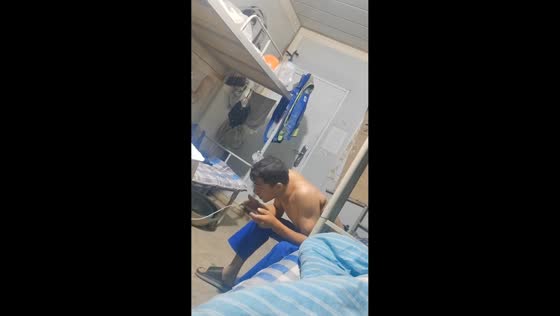 Frustrated man spits on phone while gaming in Gansu, China