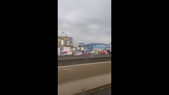 Emergency crews respond to hydrogen explosion at chemical plant in Saint-Fons, France